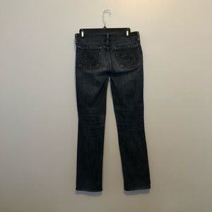 Citizens of Humanity straight leg dark denim jeans